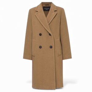 New W/Tags MAX MARA WEEKEND DOUBLE-BREASTED WOOL BROADCLOTH COAT - SIZE 12